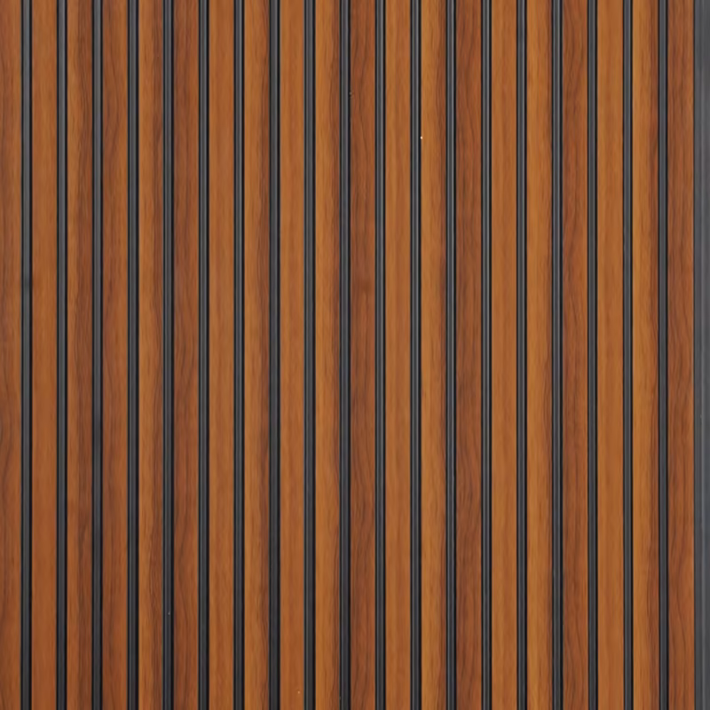 Toffee Teak Groove – E3 Clads VEGAS wall panel texture