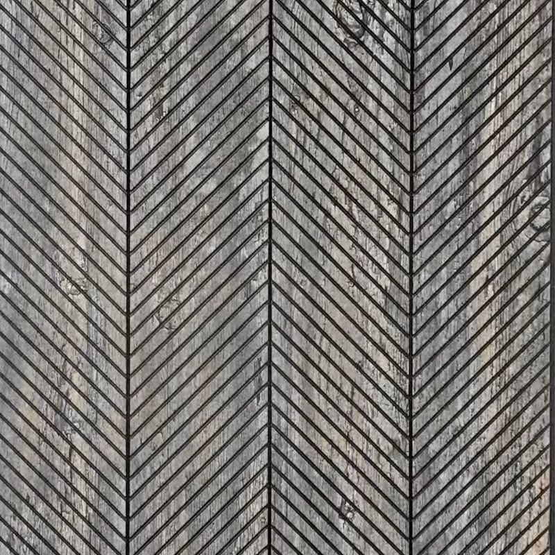 Pewter Herringbone – E3 Clads VEGAS wall panel texture