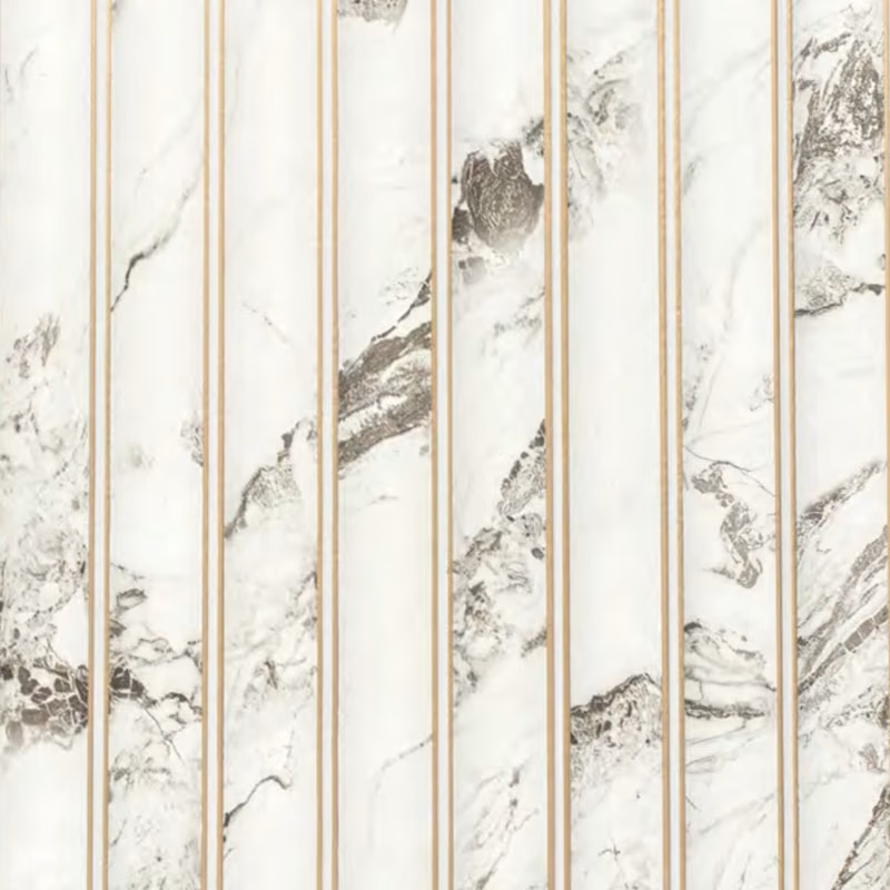 Carrara Gold Strip – E3 Clads VEGAS wall panel texture