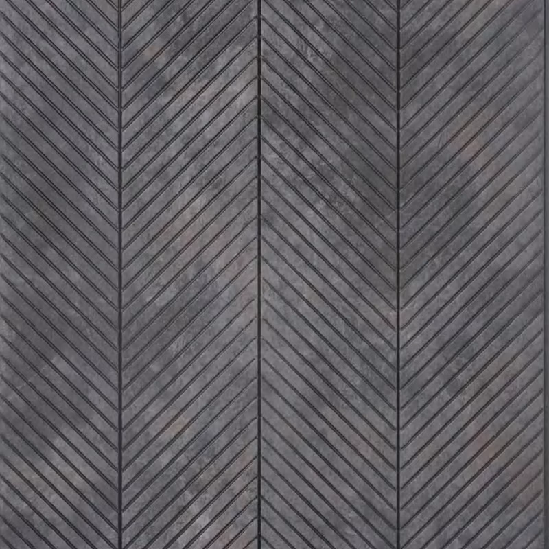 Ash Cloud Chevron – E3 Clads VEGAS wall panel texture