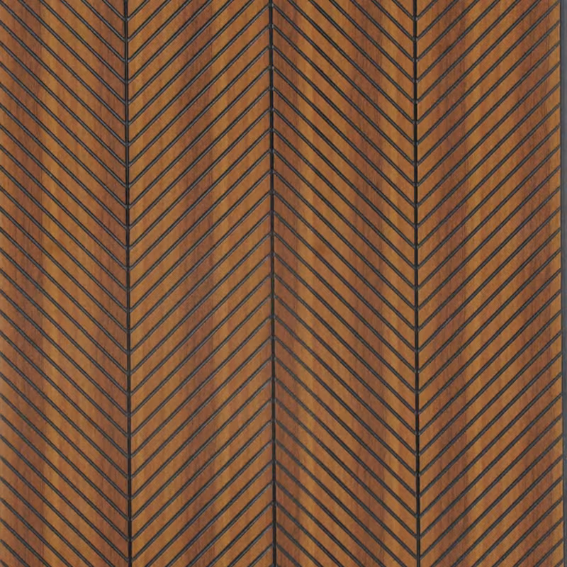 Walnut Chevron – E3 Clads VEGAS wall panel texture