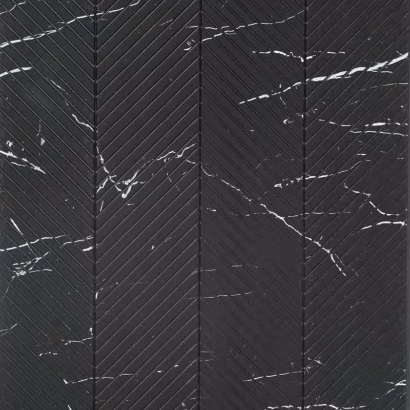 Nero Vein Chevron – E3 Clads VEGAS wall panel texture