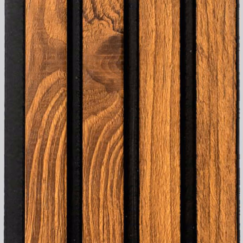 Figured Teak Slat – E3 Clads SHALLOM wall panel texture