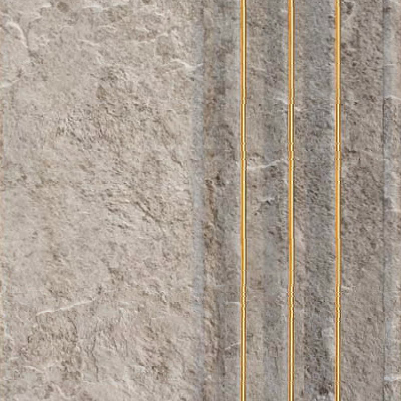 SHALOM 6027 - Grey Marble Gold Line – Grey Marble Gold Line Charcoal wall panel by E3 Clads, 8 ft x 5 in, Matt finish – Louver Studio Bangalore