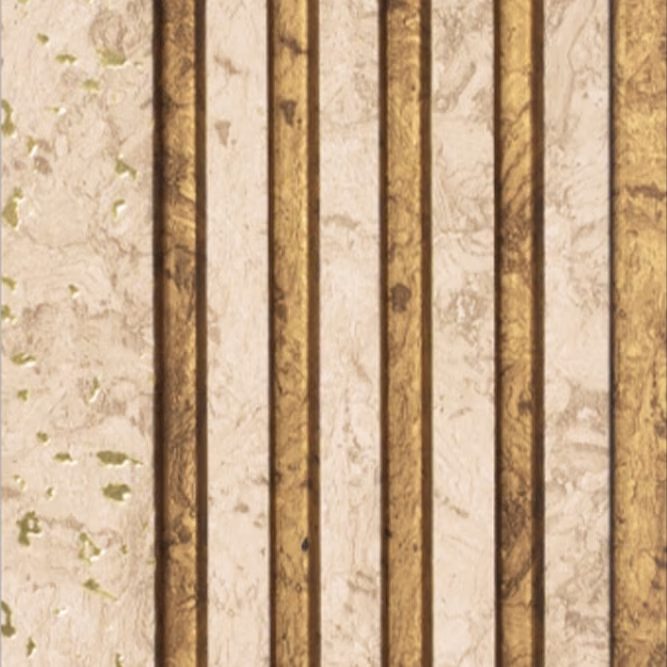 Ivory Travertine Stripe – E3 Clads ALDURA VOL I wall panel texture