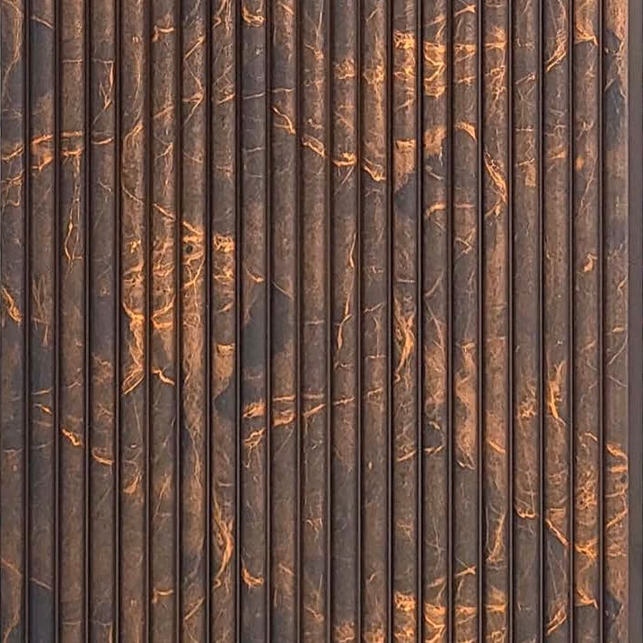 Bronze Copper Floral – E3 Clads PHOENIX wall panel texture