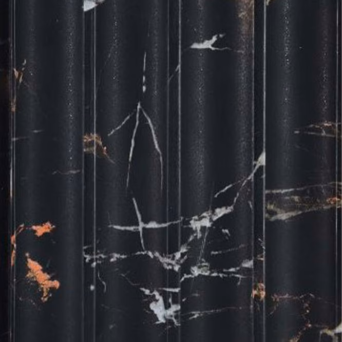 Nero Marble Flute – E3 Clads ALDURA VOL I wall panel texture