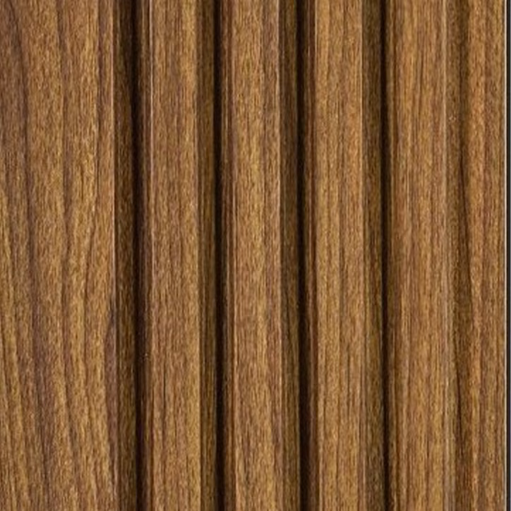 Hazel Walnut Flute – E3 Clads ALDURA VOL II wall panel texture