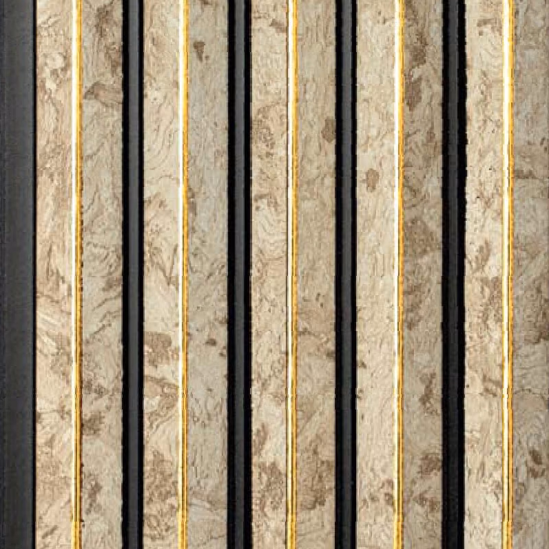 Crema Marble Gold Line – E3 Clads SHALLOM wall panel texture
