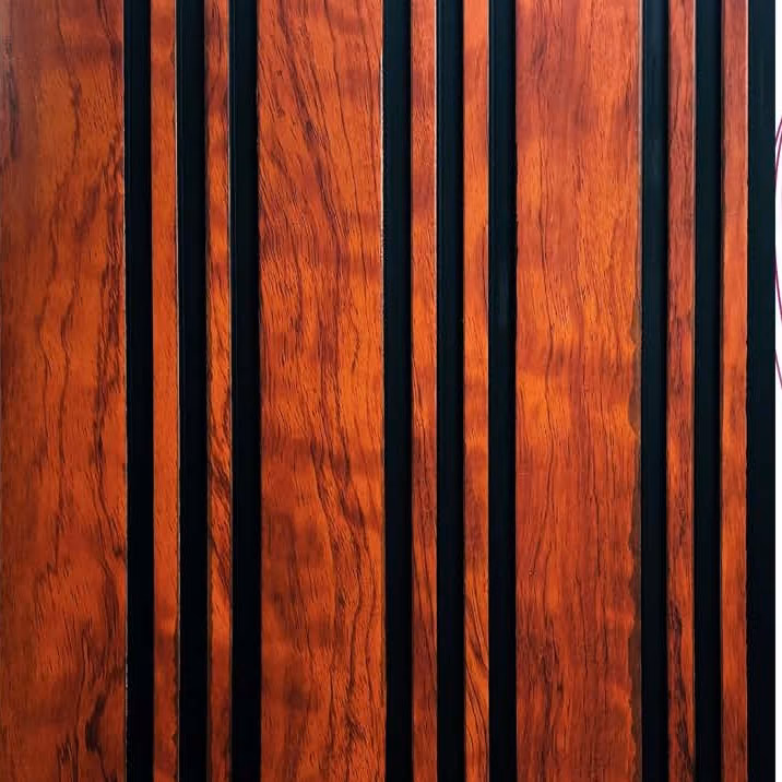 Mahogany Dark Groove – E3 Clads PHOENIX wall panel texture