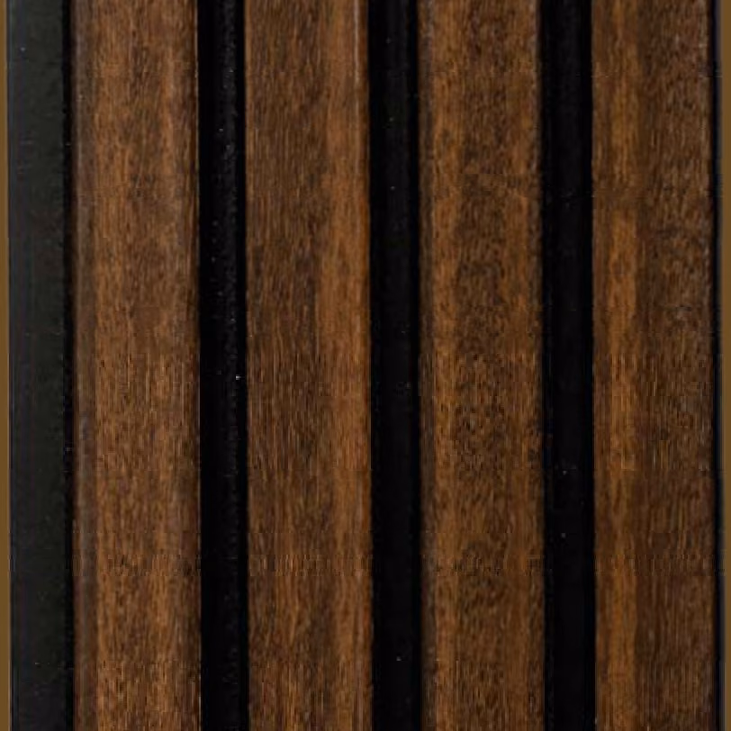 Dark Walnut Slat – E3 Clads ALLESTTO wall panel texture