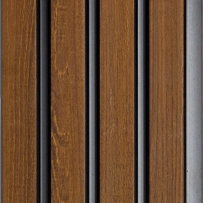 Mocha Walnut Slat – E3 Clads ALDURA VOL I wall panel texture