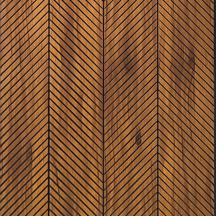Warm Brown Chevron – E3 Clads PHOENIX wall panel texture