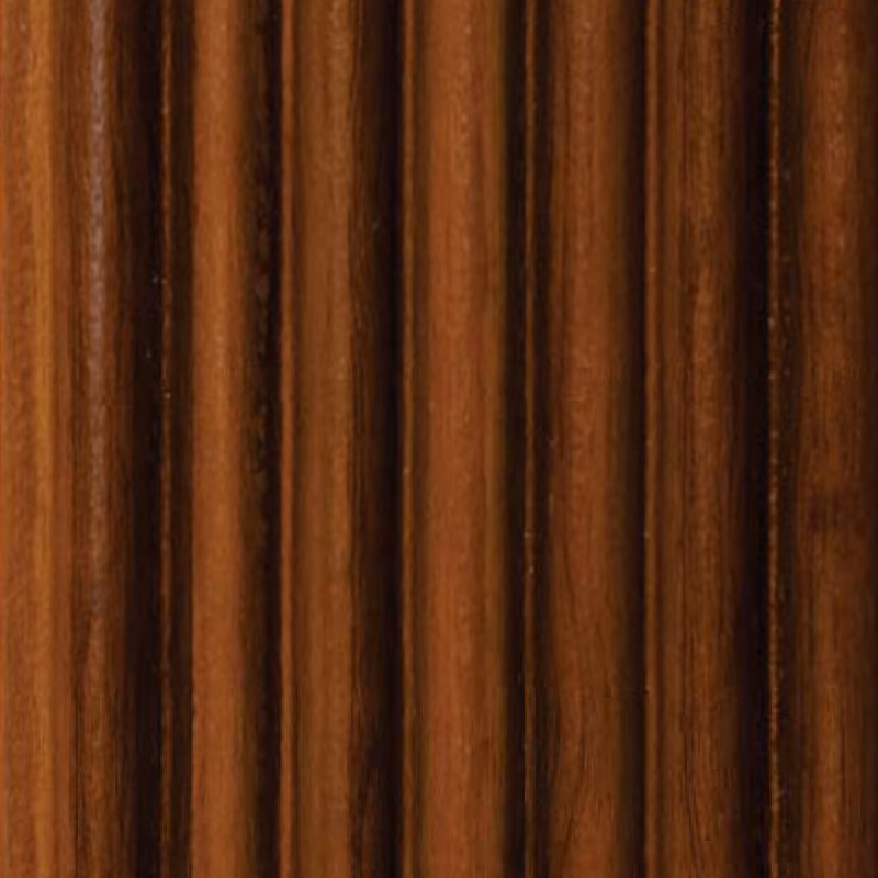 SHALOM 6014 - Auburn Rosewood Flute – Auburn Rosewood Flute Charcoal wall panel by E3 Clads, 8 ft x 5 in, Matt finish – Louver Studio Bangalore