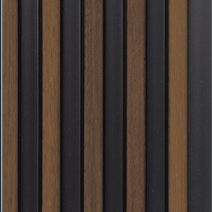Walnut Ribbon Black – E3 Clads ALDURA VOL II wall panel texture