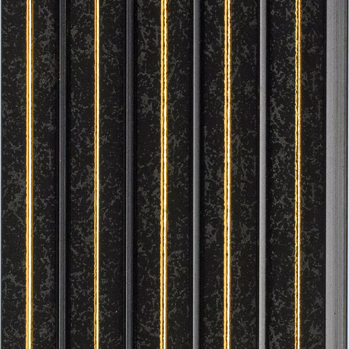 Obsidian Gold Line – E3 Clads ALDURA VOL II wall panel texture