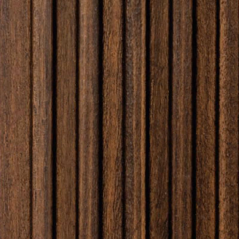 Dark Teak Flute – E3 Clads SHALLOM wall panel texture