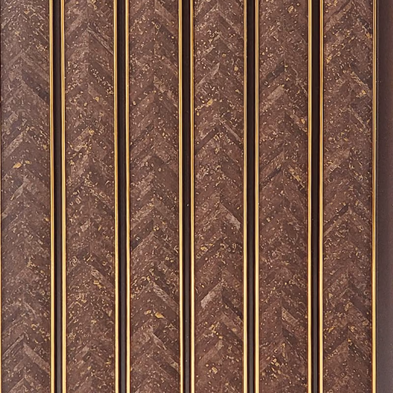 SHALOM-10 620 - Brown Weave Gold – Brown Weave Gold Charcoal wall panel by E3 Clads, 9.5 ft x 10 in, Matt finish – Louver Studio Bangalore