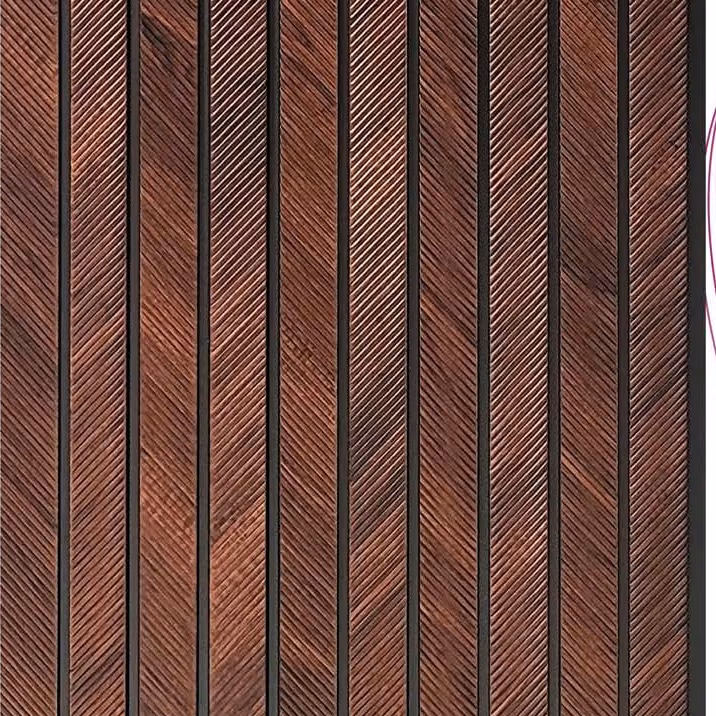 Reddish Chevron Wood – E3 Clads PHOENIX wall panel texture