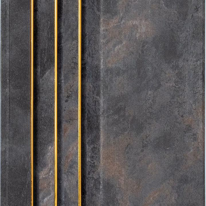 Basalt Gold Stripe – E3 Clads ALDURA VOL II wall panel texture