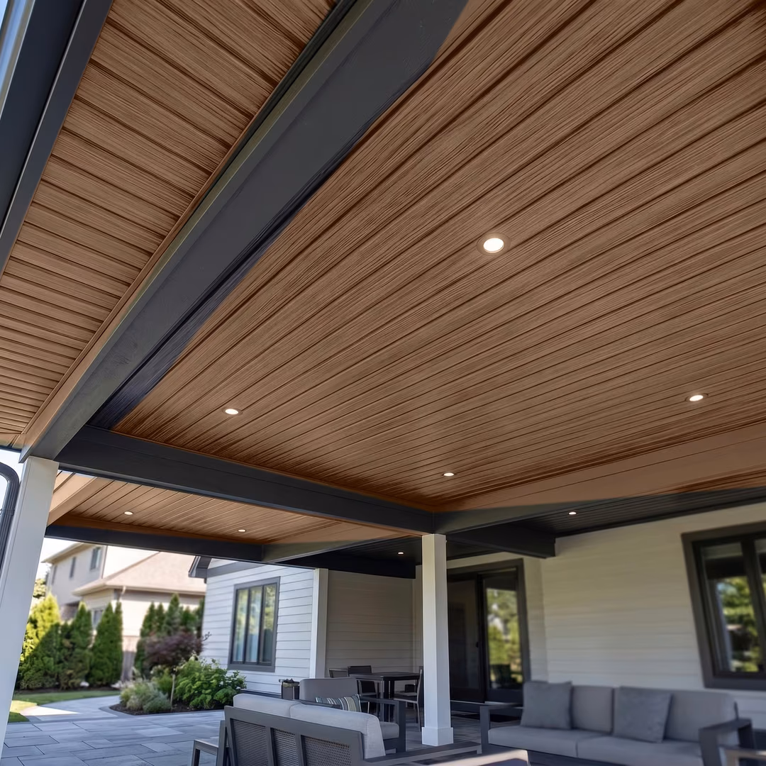 CB09 - Golden Oak Golden Oak PVC wall panel – Louver Studio – view 2