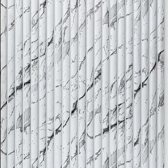 PHOENIX 9011 - Carrara White – Carrara White Charcoal wall panel by E3 Clads, 9.5 ft x 12 in, Matt finish – Louver Studio Bangalore