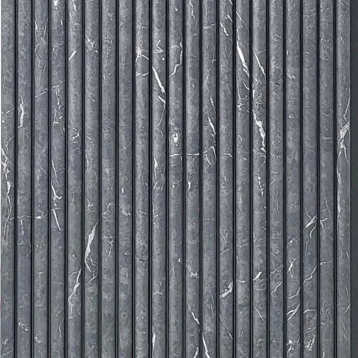 PHOENIX 9013 - Slate Grey – Slate Grey Charcoal wall panel by E3 Clads, 9.5 ft x 12 in, Matt finish – Louver Studio Bangalore