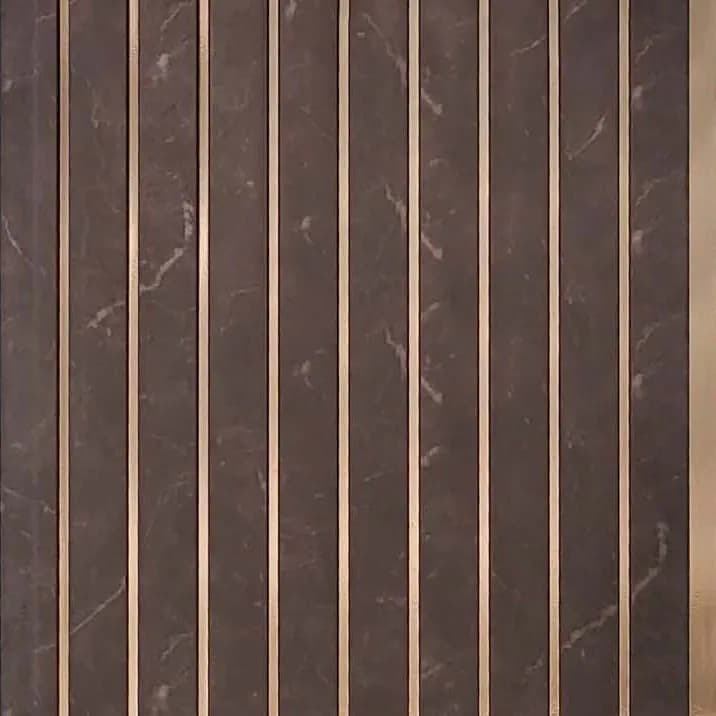 PHOENIX 9019 - Deep Charcoal Brown – Deep Charcoal Brown Charcoal wall panel by E3 Clads, 9.5 ft x 12 in, Matt finish – Louver Studio Bangalore