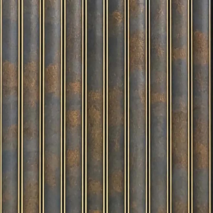 PHOENIX 9003 - Bronze Rust – Bronze Rust Charcoal wall panel by E3 Clads, 9.5 ft x 12 in, Matt finish – Louver Studio Bangalore