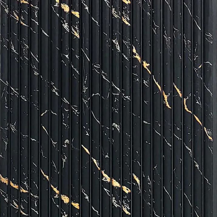 PHOENIX 9015 - Black Fine Gold – Black Fine Gold Charcoal wall panel by E3 Clads, 9.5 ft x 12 in, Matt finish – Louver Studio Bangalore
