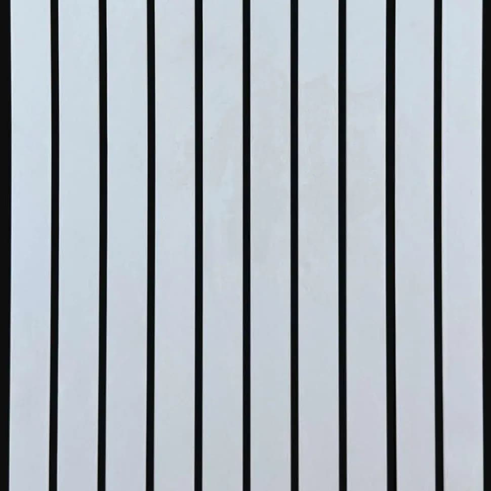 LS-1341 - Cloud Grey – Cloud Grey PVC wall panel by Louver Studio, 9.5 ft x 1 ft, Matt finish – Louver Studio Bangalore