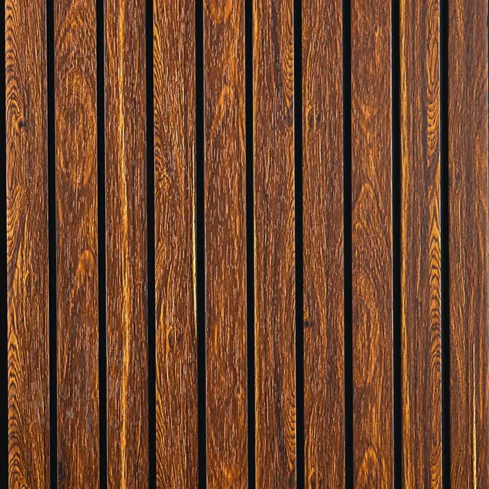 LS-109 - Golden Rosewood – Golden Rosewood PVC wall panel by Louver Studio, 9.5 ft x 1 ft, Matt finish – Louver Studio Bangalore