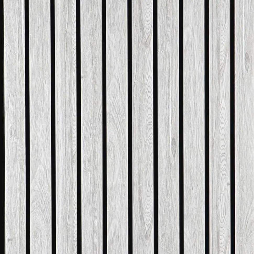 LS-107 - Silver Birch – Silver Birch PVC wall panel by Louver Studio, 9.5 ft x 1 ft, Matt finish – Louver Studio Bangalore