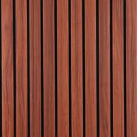 LS-101 - Cherry Red Cherry Red PVC wall panel – Louver Studio – view 1